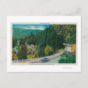 Auf dem Weg zu den großen Bäumen von Santa Cruz Postkarte