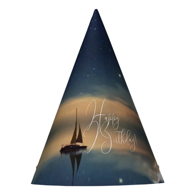 Auf dem Weg zu den Wolken Partyhütchen (Vorderseite)