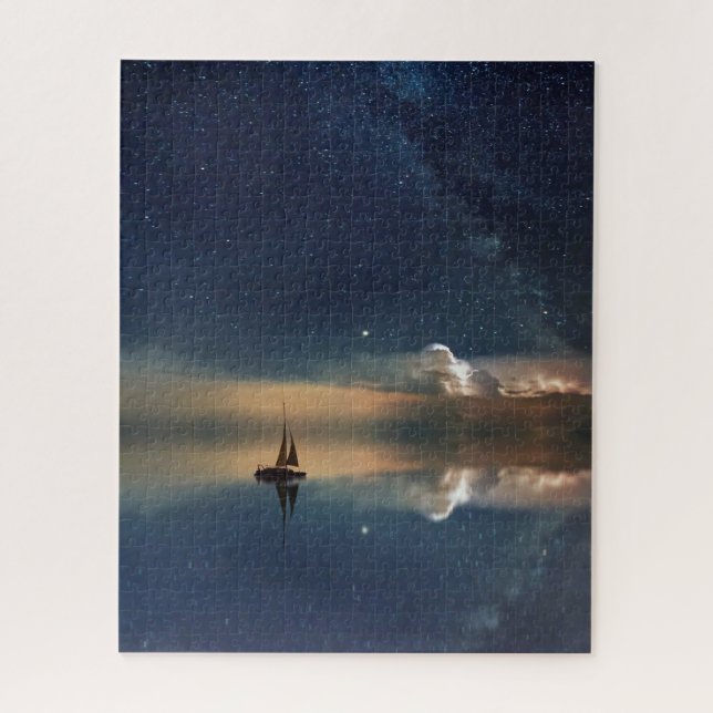 Auf dem Weg zu den Wolken Puzzle (Vertikal)