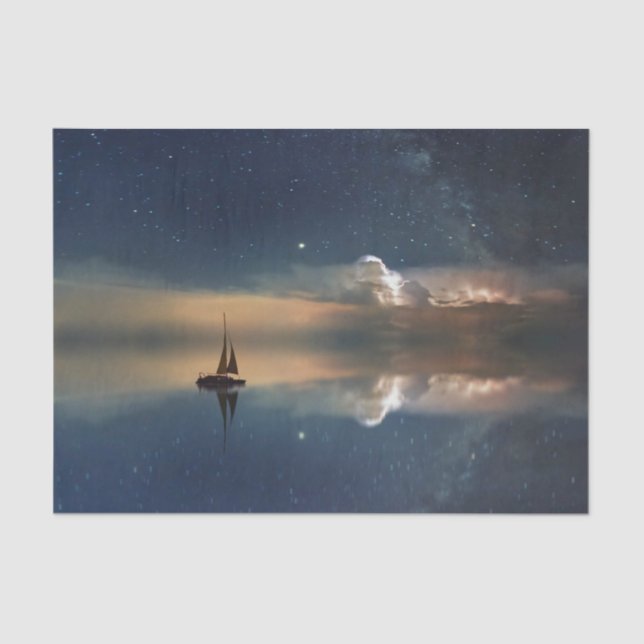 Auf dem Weg zu den Wolken  Seidenpapier (Vorderseite)