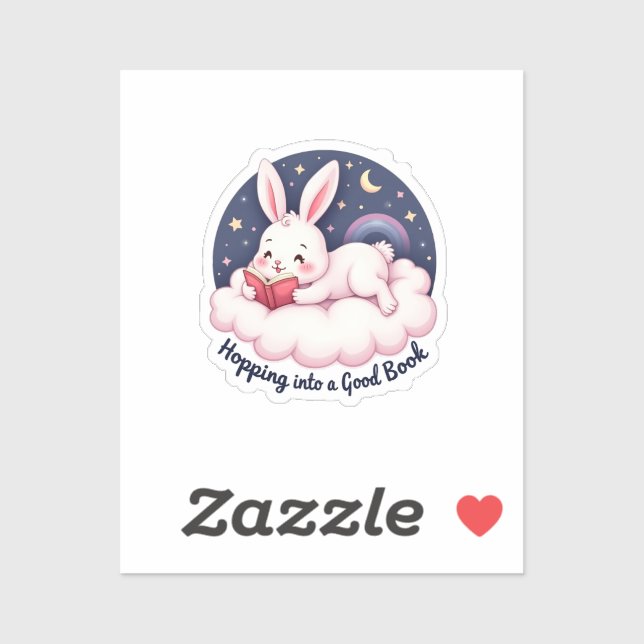 Auf dem Weg zu einem guten Buch - Niedliche Sonne Aufkleber (Blatt)