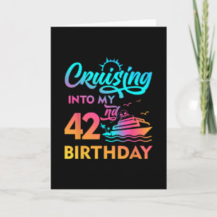 Auf dem Weg zu meinem 42. Geburtstag Tropische Kre Karte