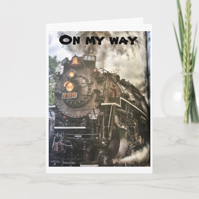 ***AUF DEM WEG ZU SAGEN*** GLÜCKLICH GEBURTSTAG KARTE (Vorderseite)