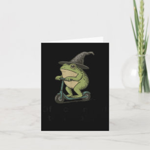 Auf dem Weg zu Tom Foolery Frog, lustig Whimsical Karte