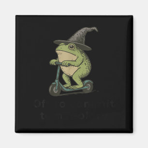 Auf dem Weg zu Tom Foolery Frog, lustig Whimsical  Magnet