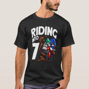 Auf dem Weg zum 7. Geburtstag Dirt Bike Boy Motocr T-Shirt