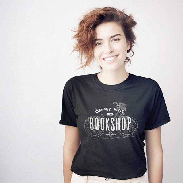 Auf dem Weg zum Bookshop Happy Reader T-Shirt (On My Way to Bookshop Happy Reader T-Shirt)