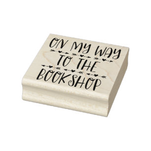 Auf dem Weg zum Buchladen Gummistempel