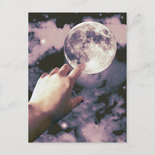 Auf dem Weg zum Mond! Postkarte