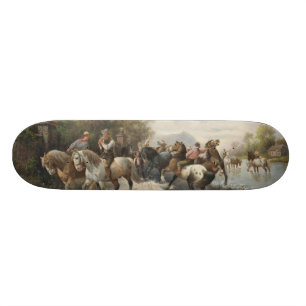 Auf dem Weg zum Pferdemarkt Skateboard