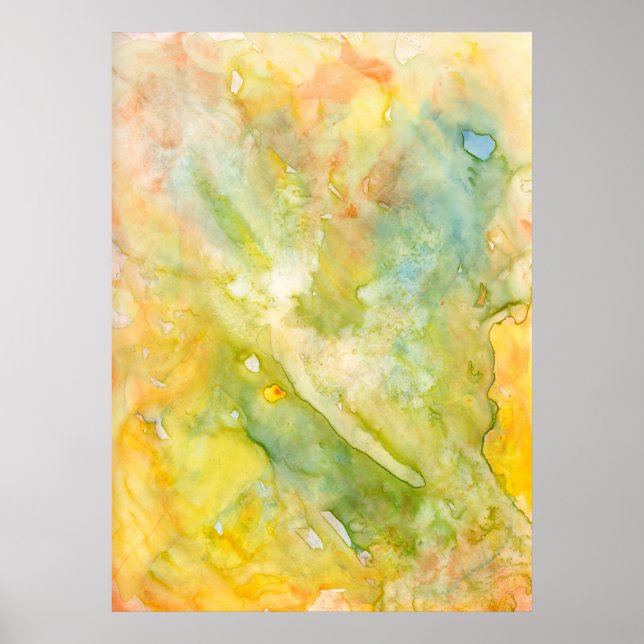 Auf dem Weg zur Abstrakten Wasserfarbe Poster (Vorne)