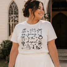Auf dem Weg zur Kapelle, Niedlich und Girly Bride