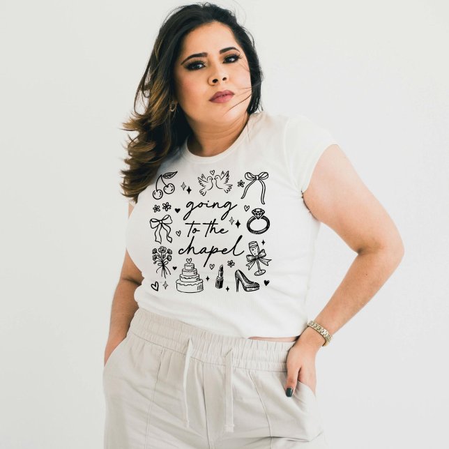 Auf dem Weg zur Kapelle, Niedlich und Girly Bride Tri-Blend Shirt (Von Creator hochgeladen)