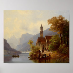 Auf dem Weg zur Sonntagsmesse Poster