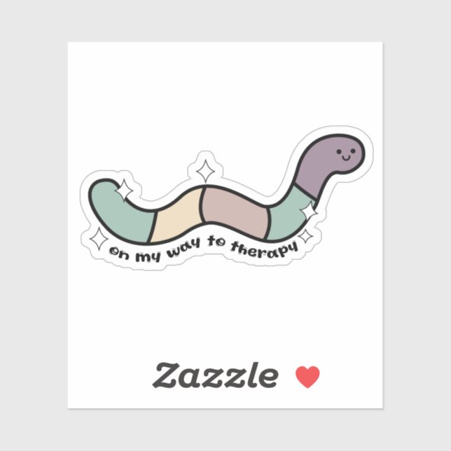 Auf dem Weg zur Therapie lustig .Snarky decal, The Aufkleber (Blatt)