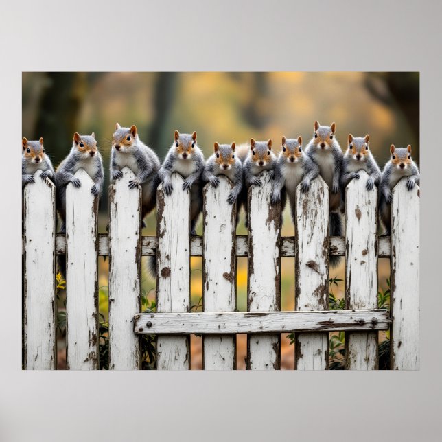 Auf dem Zaun Poster (Vorne)