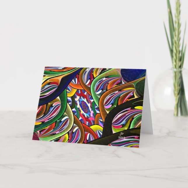 AUF DEN ANDEREN SEITEN-GRUSS-KARTEN KARTE (Vorderseite)