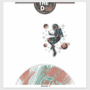 Auf den Dai News Stickers Aufkleber