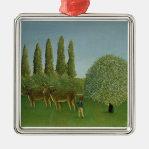 Auf den Gebieten 1910 Silbernes Ornament