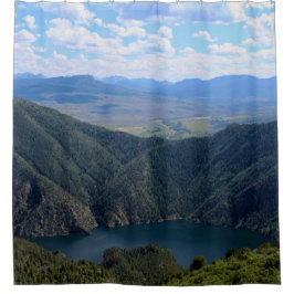 Auf den Gunnison River hinabblickend Duschvorhang