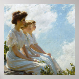 Auf den Höhen von Charles Courtney Curran Poster
