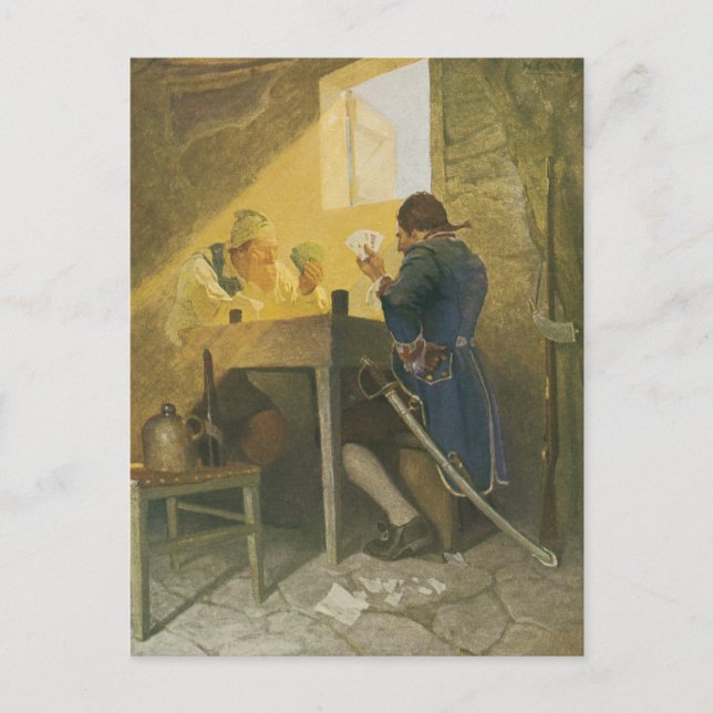 Auf den Karten in Cluny's Cage von NC Wyeth (Vorderseite)