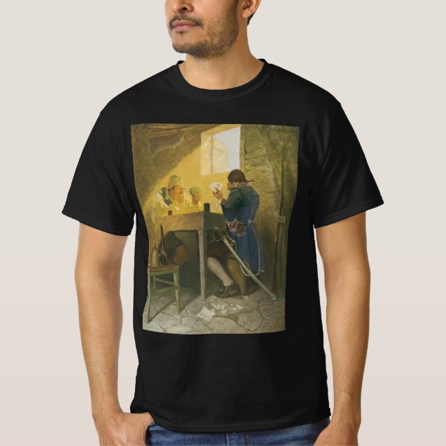 Auf den Karten in Cluny's Cage von NC Wyeth T-Shirt (Vorderseite)