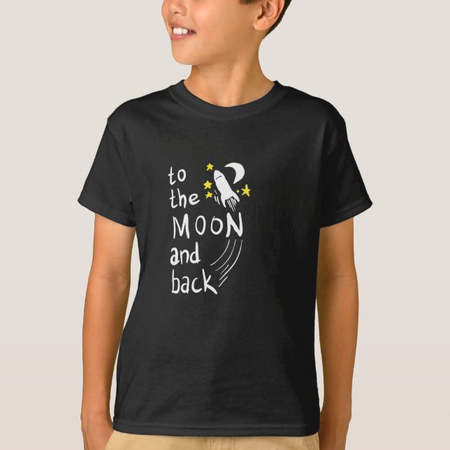 Auf den Mond und zurück T-Shirt (Vorderseite)
