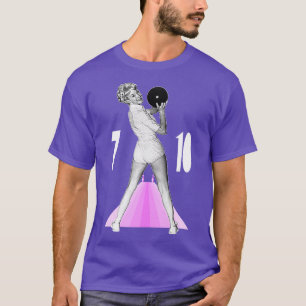 Auf den Spaß 710 Retro-Bowling trennen T-Shirt