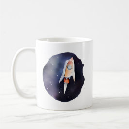Auf den Spuren: Whimsical Space Journey Kaffeetasse
