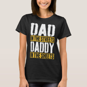 Auf den Straßen Papa in den Blättern Vater39 Tag T-Shirt
