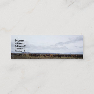 Auf den Strecken-Visitenkarten Mini Visitenkarte