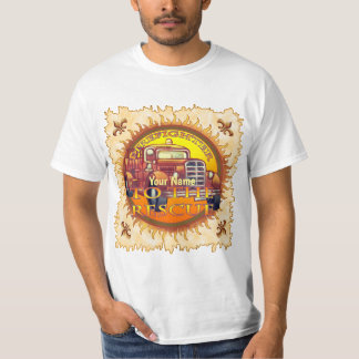 Auf den T - Shirt des Rettungsfeuerwehrs