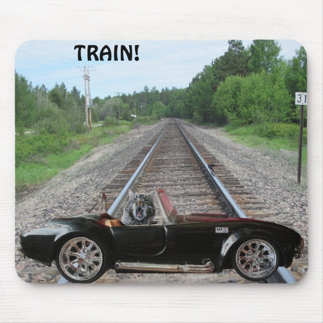 Auf den Tracks gestoppt! Mousepad (Vorne)