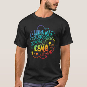 Auf der 2. Klasse schauen, ich komme Jungs Mädchen T-Shirt