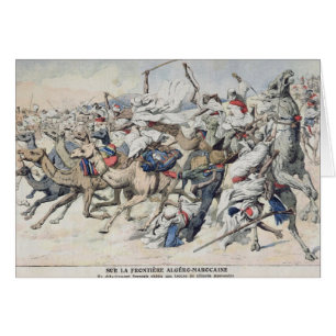 Auf der Algero-Marokkanischen Grenze Franzosen