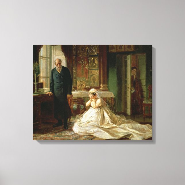 Auf der Altar der 1870er Leinwanddruck (Vorderseite)
