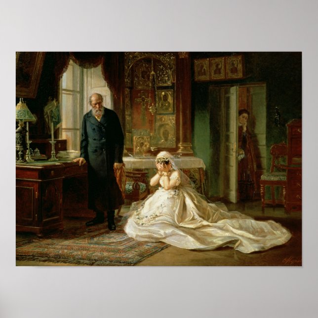 Auf der Altar der 1870er Poster (Vorne)