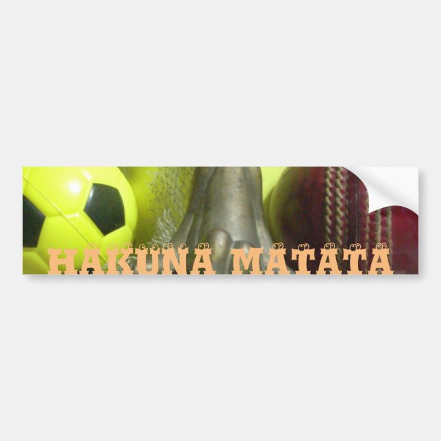 Auf der anderen Seite Pitch & Crease: Fußball-Cric Autoaufkleber (Vorne)