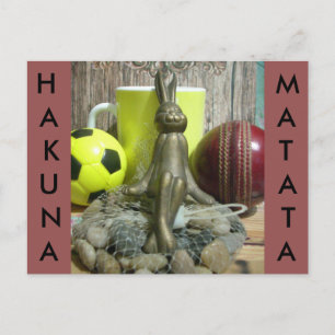 Auf der anderen Seite Pitch & Crease: Fußball-Cric Postkarte