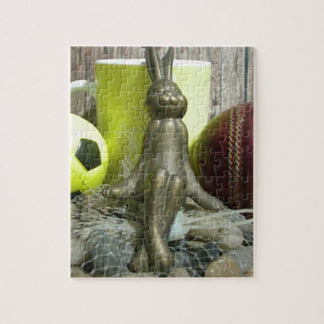 Auf der anderen Seite Pitch & Crease: Fußball-Cric Puzzle (Vertikal)