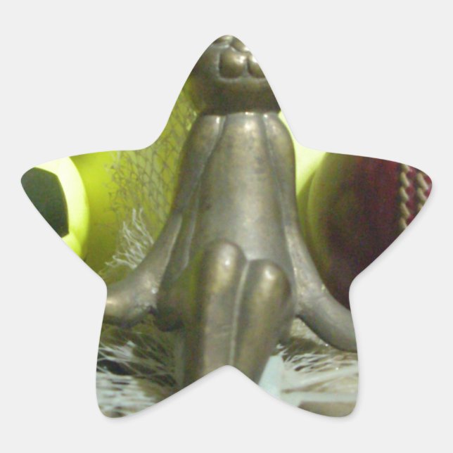 Auf der anderen Seite Pitch & Crease: Fußball-Cric Stern-Aufkleber (Vorderseite)