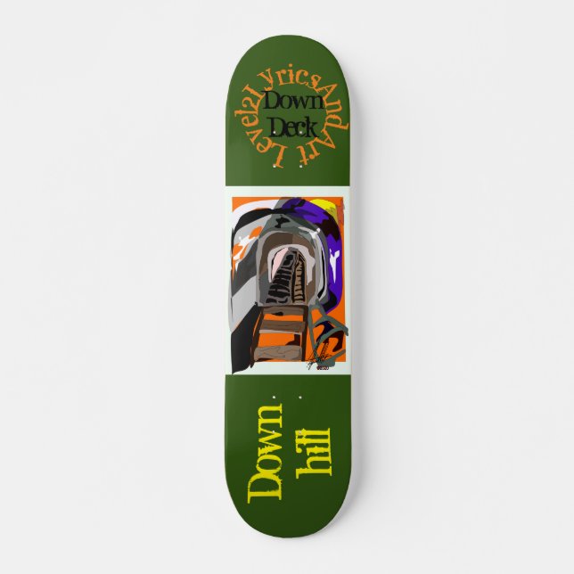Auf der Anhöhe gedrucktes Skateboarddeck (Vorne)