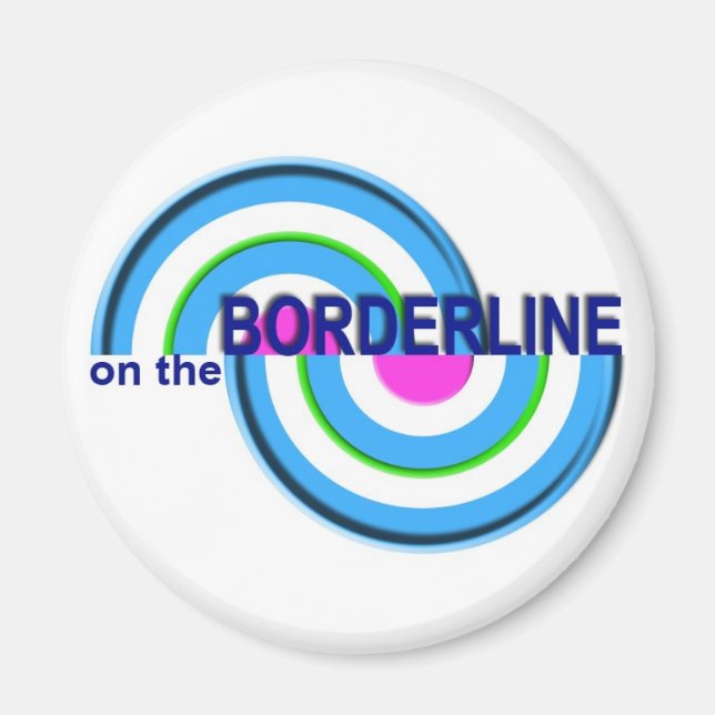 Auf der Borderline-Logo-Seite Magnet (Vorne)