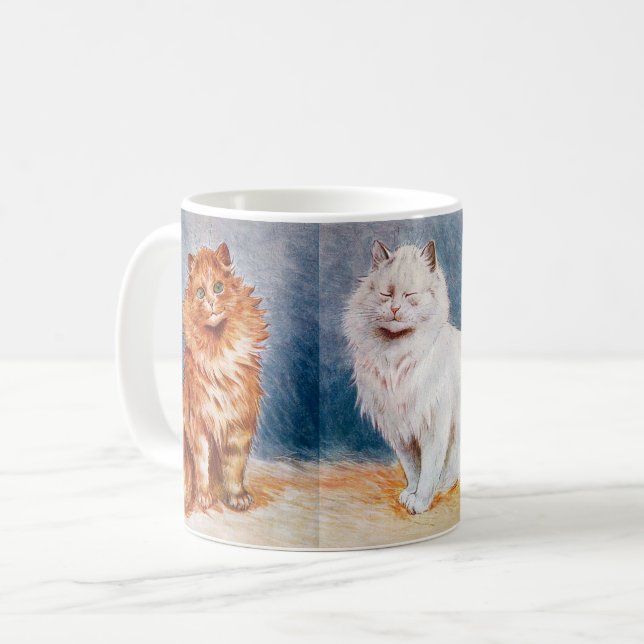 Auf der Cat Show, Louis Wain Kaffeetasse (Vorderseite Links)