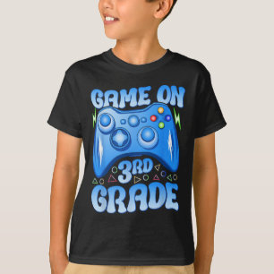Auf der dritten Stufe zurück zur Schule Videospiel T-Shirt