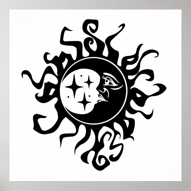 Auf der dunklen Mondnacht Poster (Vorne)