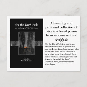 Auf der dunklen Weg Märchen Poesie Postkarte
