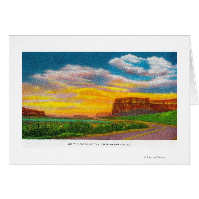 Auf der Etage des Upper Grand Coulee Dam (Vorderseite (Horizontal))