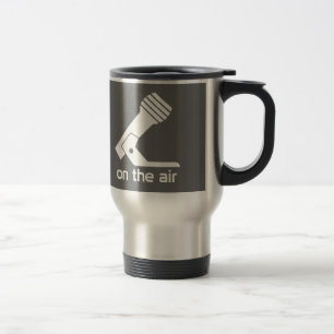 Auf der Flugzeugverkehr-Tasse (grau) Reisebecher